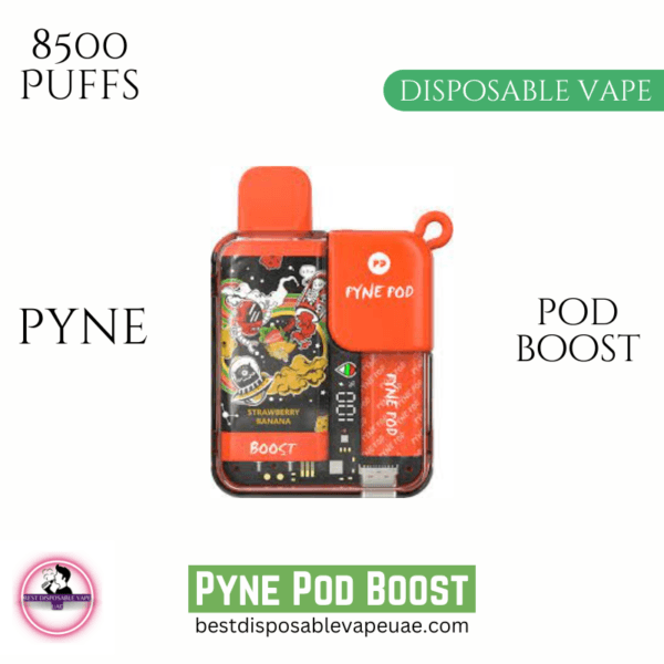 Pyne Pod Boost 8500 Puffs 5% Nicotine Rechargeable Vape in Dubai