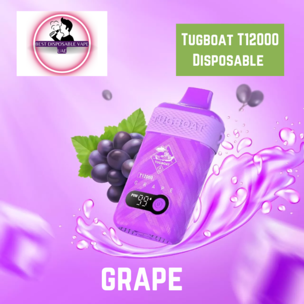 Tugboat T12000 Disposable 12000 Puffs 50mg grape