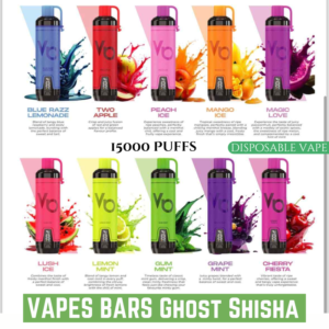 VAPES BARS Ghost Shisha 15000 Puffs 5MG Nicotine