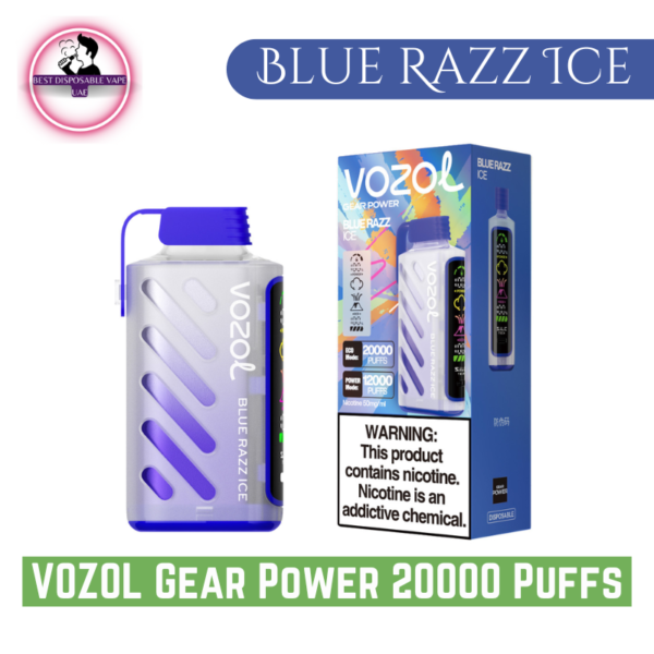 VOZOL Gear Power 20000 Puffs Blue Razz Ice