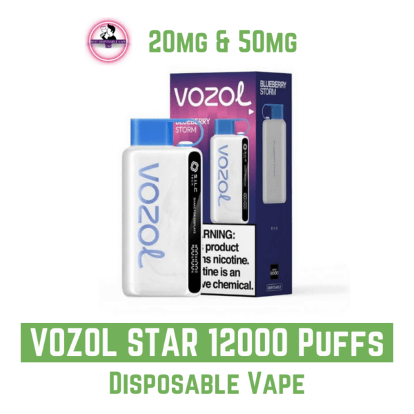 VOZOL STAR 12000 Puffs 20mg & 50mg Disposable Vape (1)